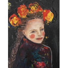 Sunflower Girl – Original Ukrainian Oil Painting of a Girl with Sunflowers by Marina Stognieva Sunflower Girl – Original Ukrainian Oil Painting of a Girl with Sunflowers by Marina Stognieva